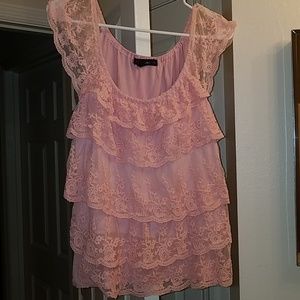 Lace Ruffle Tank